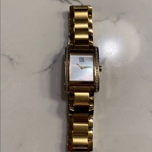 ESQ watch with Diamonds. Mother of Pearl face.